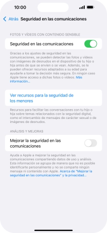 Pulsa el indicador junto a 