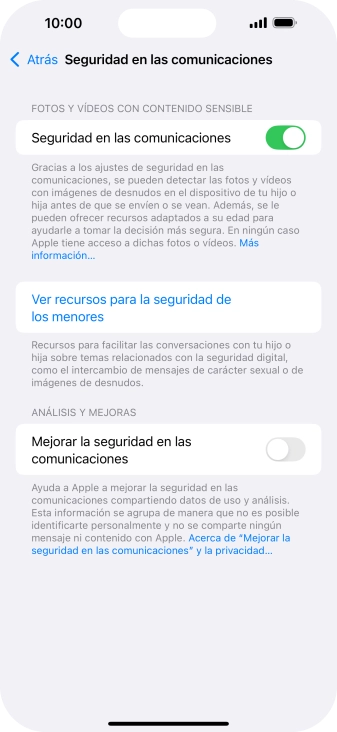 Pulsa el indicador junto a 