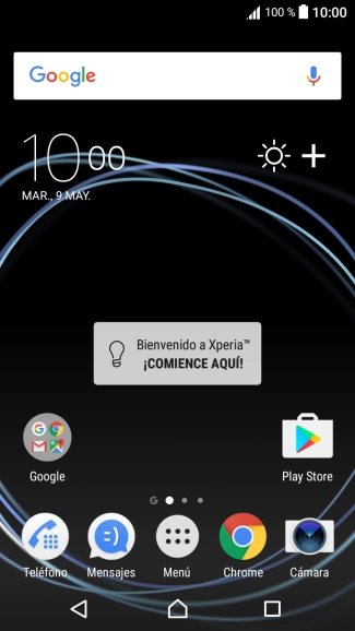 Desliza dos dedos hacia abajo desde la parte superior de la pantalla.