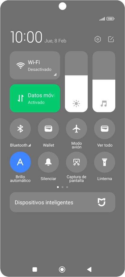 Pulsa Modo avión para activar o desactivar la función.