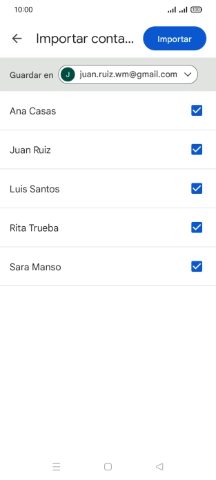 Pulsa la lista desplegable junto a 