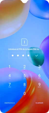Si lo solicita el teléfono, introduce el código PIN y pulsa el icono de aceptar.
