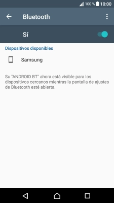 Pulsa el dispositivo Bluetooth deseado y sigue las indicaciones de la pantalla para vincular el dispositivo al teléfono. Pulsa el dispositivo Bluetooth deseado y sigue las indicaciones de la pantalla para vincular el dispositivo al teléfono.