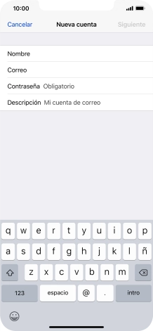 Pulsa Contraseña e introduce la contraseña de tu cuenta de correo electrónico.