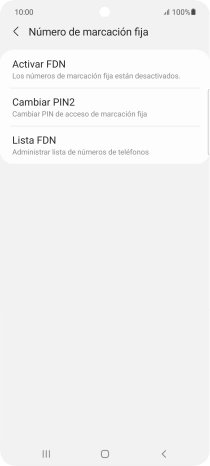 Pulsa Activar FDN. Pulsa Activar FDN.