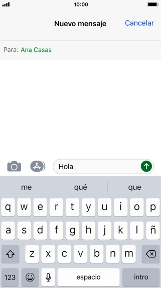 Pulsa el icono de enviar.