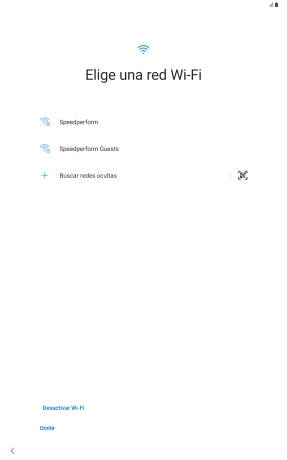 Pulsa la red wifi deseada.