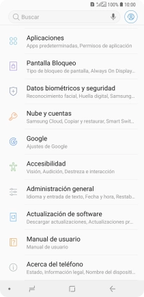 Pulsa Administración general.