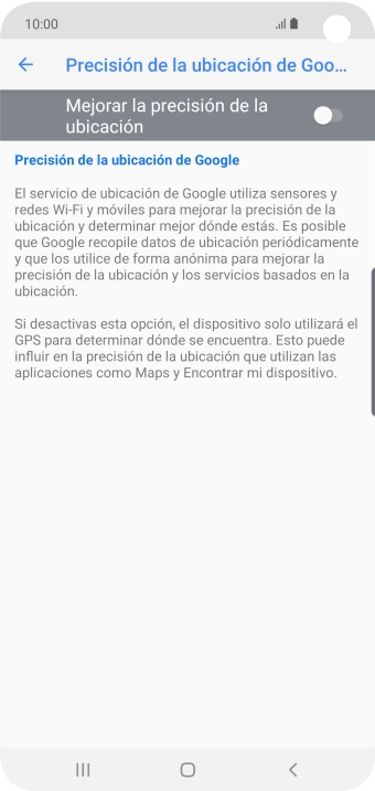 Pulsa el indicador junto a 