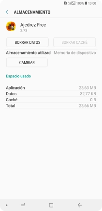 Pulsa la tecla de inicio para terminar y regresar a la pantalla de inicio.
