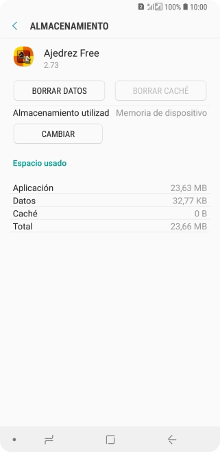 Pulsa la tecla de inicio para terminar y regresar a la pantalla de inicio.