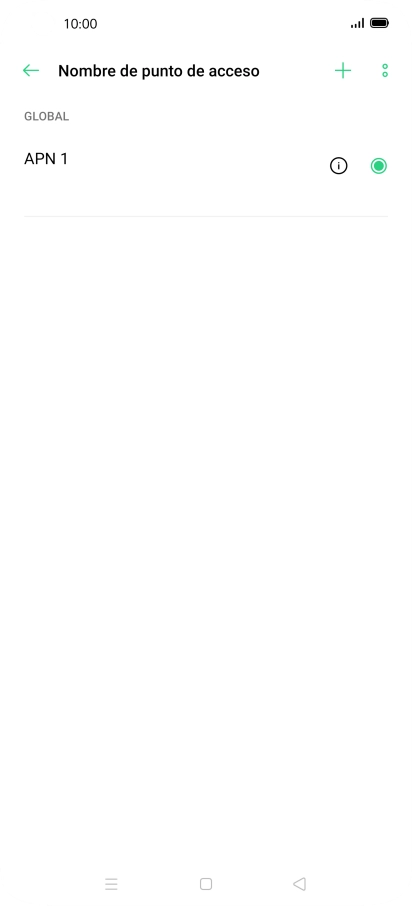 Pulsa el icono de añadir.