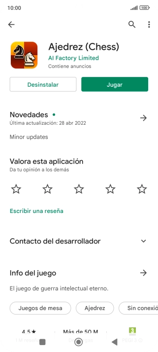 Pulsa Desinstalar.