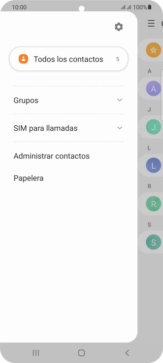 Pulsa Administrar contactos. Pulsa Administrar contactos.
