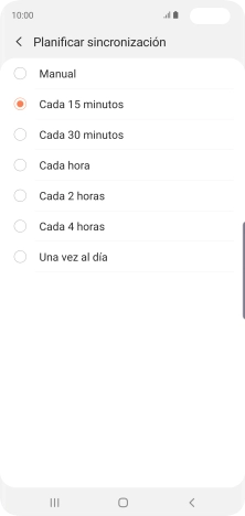 Pulsa el ajuste deseado.
