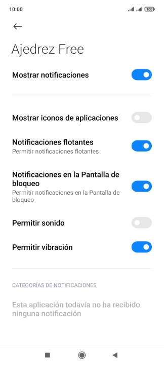 Pulsa el indicador junto a 