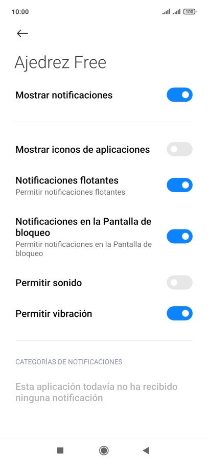 Pulsa el indicador junto a 