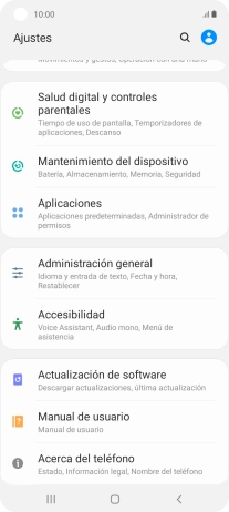 Pulsa Administración general.