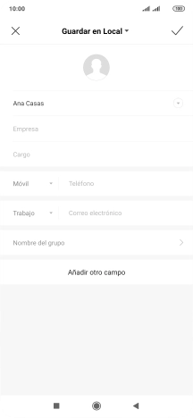 Pulsa Teléfono e introduce el número de teléfono deseado.