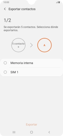 Pulsa el nombre de la tarjeta SIM.