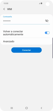 Introduce la contraseña de la red wifi y pulsa Conectar.