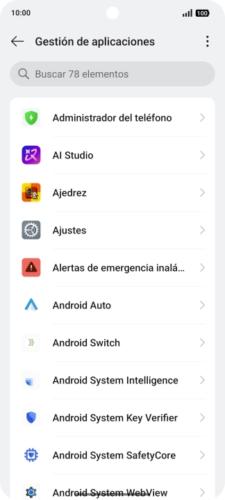 Pulsa la app deseada.