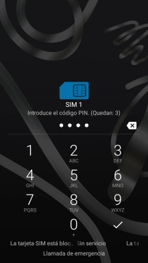 Si lo solicita el teléfono, introduce el código PIN y pulsa el icono de aceptar.