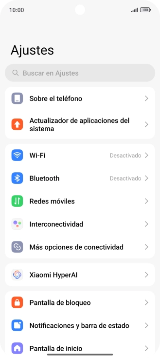 Pulsa Redes móviles.