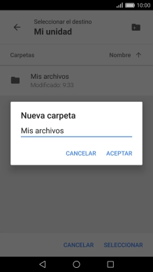 Introduce el nombre deseado y pulsa ACEPTAR.