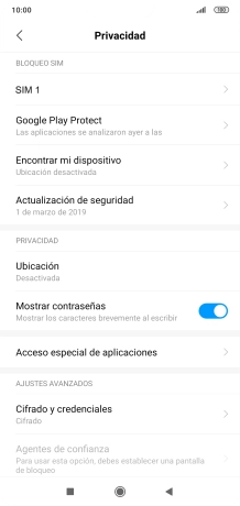 Pulsa el nombre de la tarjeta SIM.