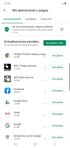 Pulsa Instaladas.