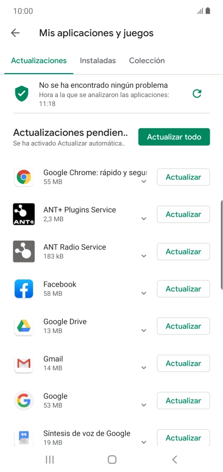 Pulsa Instaladas.