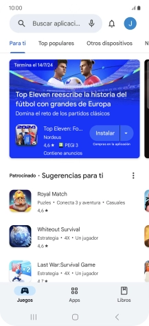 Pulsa el icono de perfil.