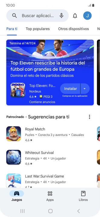 Pulsa el icono de perfil.