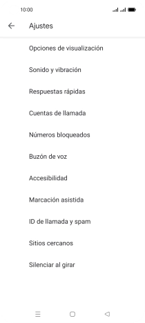 Pulsa Cuentas de llamada.