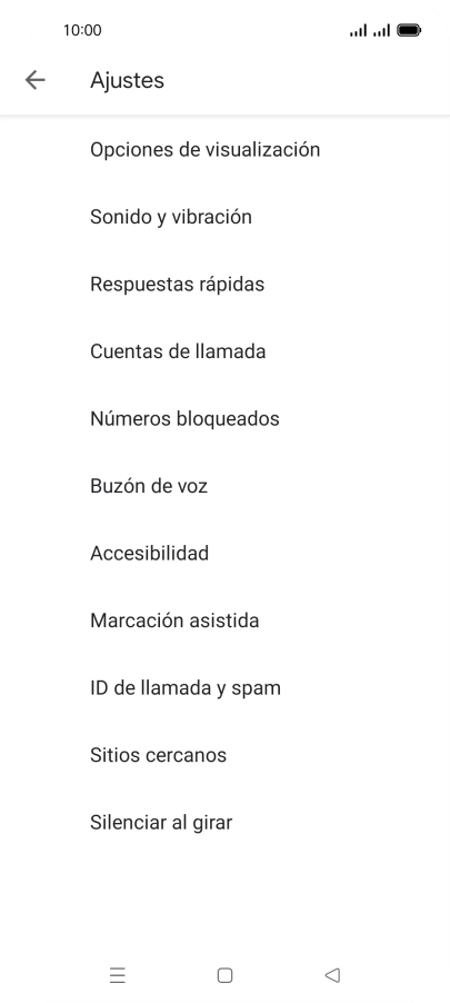 Pulsa Cuentas de llamada.