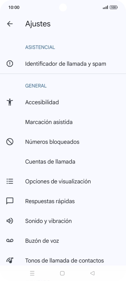 Pulsa Cuentas de llamada.