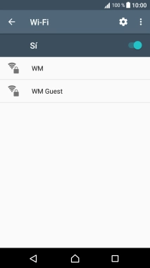 Pulsa la red wifi deseada.