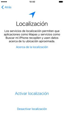 Pulsa Activar localización para activar la función. Pulsa Activar localización para activar la función.