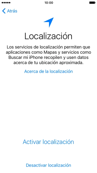 Pulsa Activar localización para activar la función. Pulsa Activar localización para activar la función.