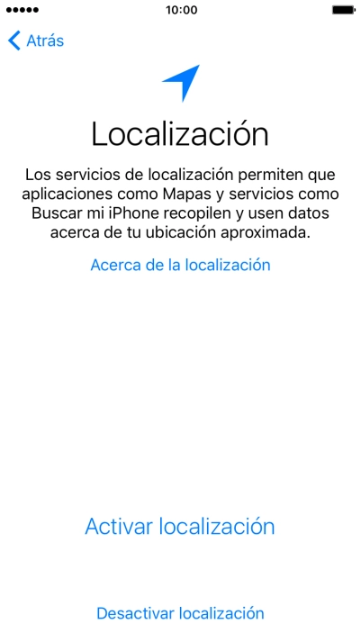 Pulsa Activar localización para activar la función. Pulsa Activar localización para activar la función.