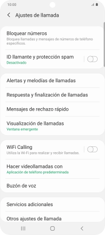 Pulsa Buzón de voz.