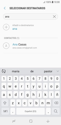 Pulsa el contacto deseado.