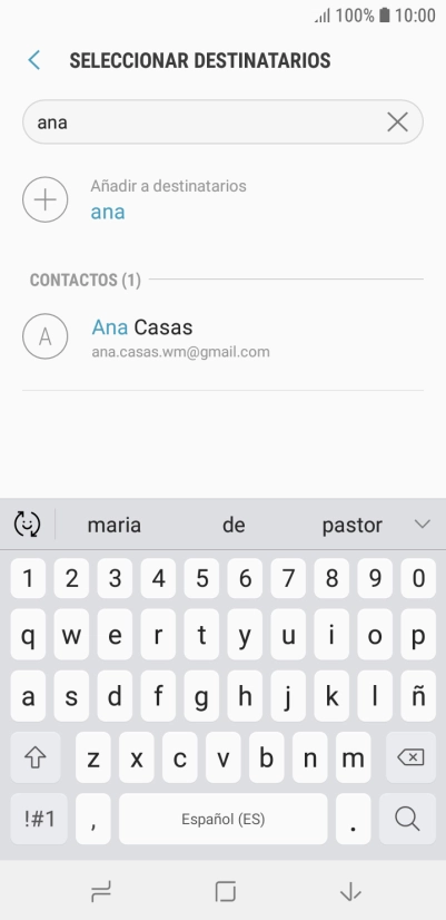 Pulsa el contacto deseado.