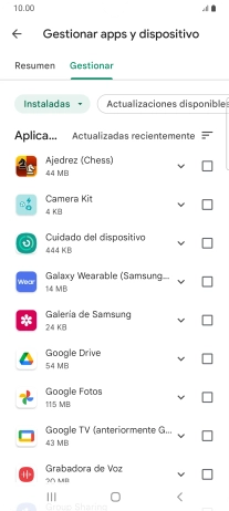 Pulsa la app deseada.