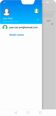 Pulsa la cuenta de correo electrónico deseada. Pulsa la cuenta de correo electrónico deseada.