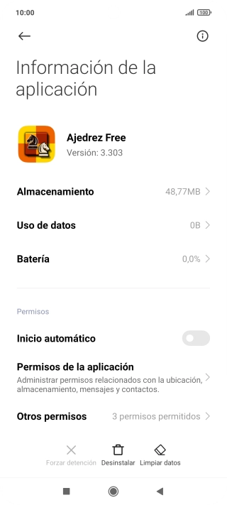 Pulsa Limpiar datos.
