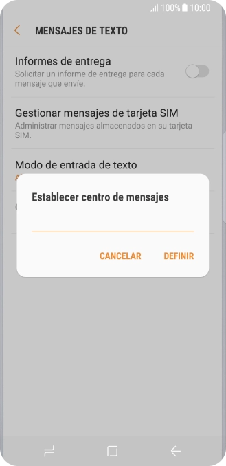 Introduce +34607003110 y pulsa DEFINIR.