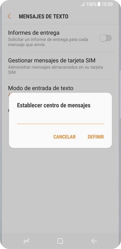Introduce +34607003110 y pulsa DEFINIR.