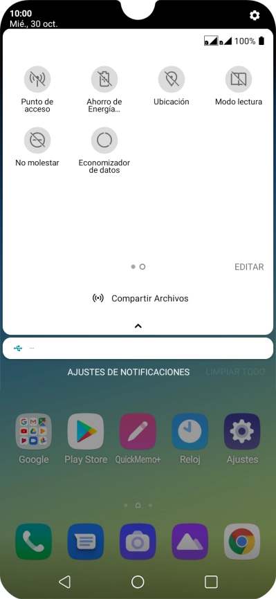 Pulsa Ahorro de Energía....